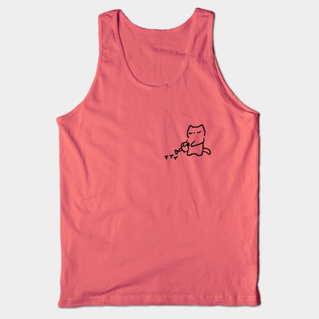 watering cat Tank Top by wally11